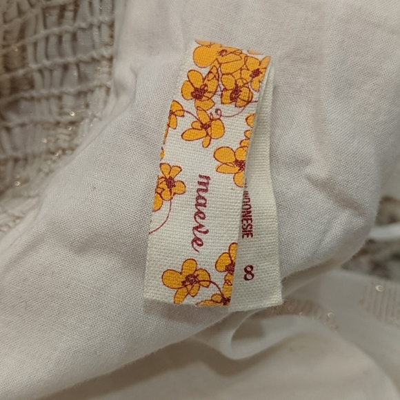 Anthropologie Maeve Metallic Polka Dot Dress - 8 - Picture 7 of 7